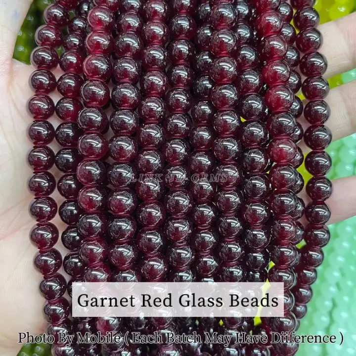 Garnet Red Glass Beads.webp
