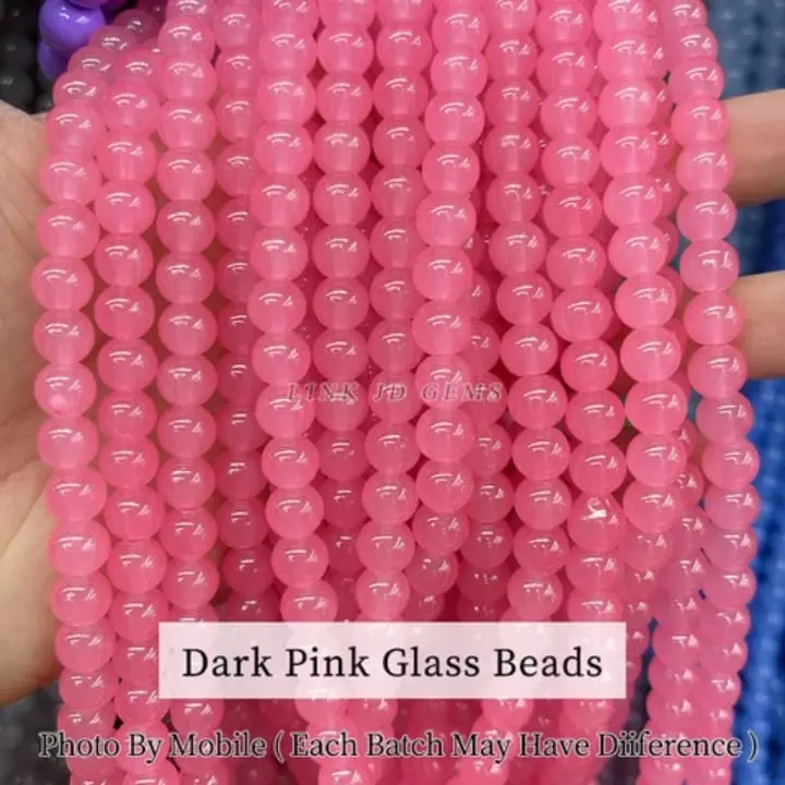 Dark Pink Glass Beads.webp